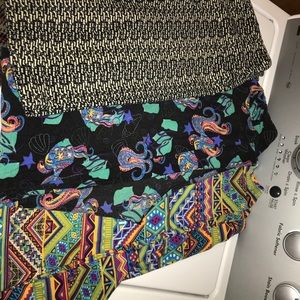 Lularoe Cats, Fish and Aztec leggings.